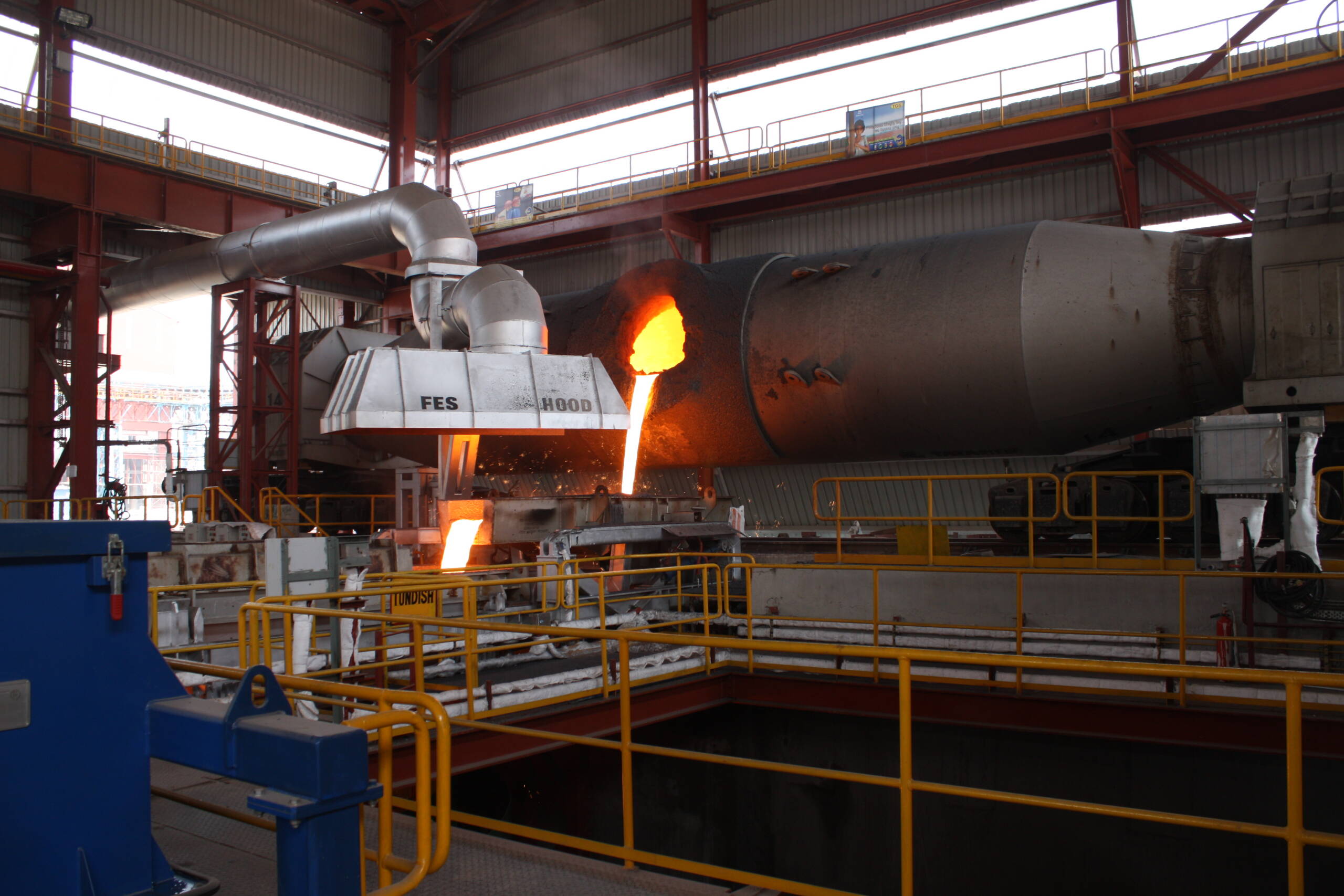 Torpedo pig iron granulation