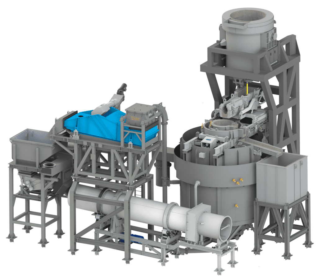 Granshot plant rotating tundish (1) Granshot plant rotating tundish