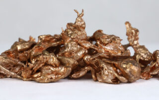 Granulatied copper.